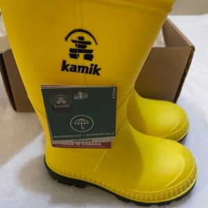 Toddler Kamik Yellow Waterproof Rain Boots